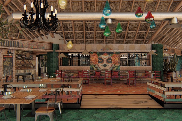 Mexiko-Hotel-Grand Bahia Principe Tulum-mexická restaurace