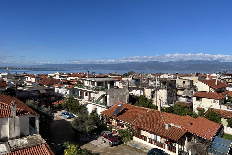 Řecko-Střední Řecko-Kamena Vourla-hotel Marvi-výhled z balkonu