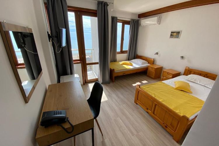Bulharsko-Kranevo-hotel Palma beach-dvoulůžkový pokoj s výhledem na moře