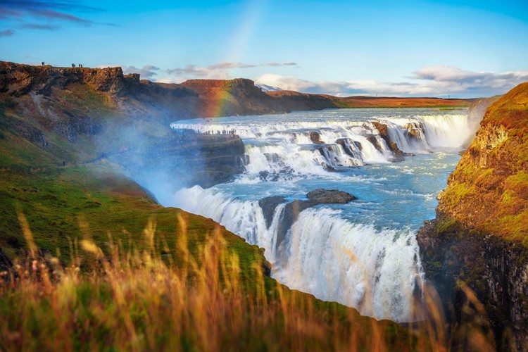 Island-poznávací zájezd-vodopád Gullfoss a řeka Olfusa