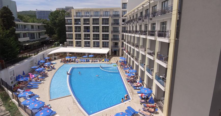 Bulharsko-letovisko Zlaté Písky-hotel-Arena Mar-celkový pohled