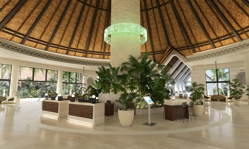 Mexiko-Hotel-Grand Bahia Principe Tulum-lobby