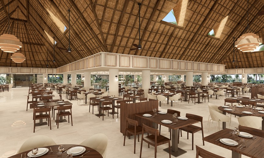 Mexiko-Hotel-Grand Bahia Principe Tulum-restaurace