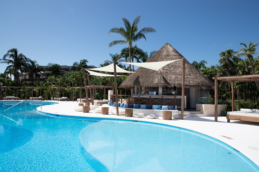 Mexiko-Hotel-Grand Bahia Principe Tulum-snack bar u bazénu
