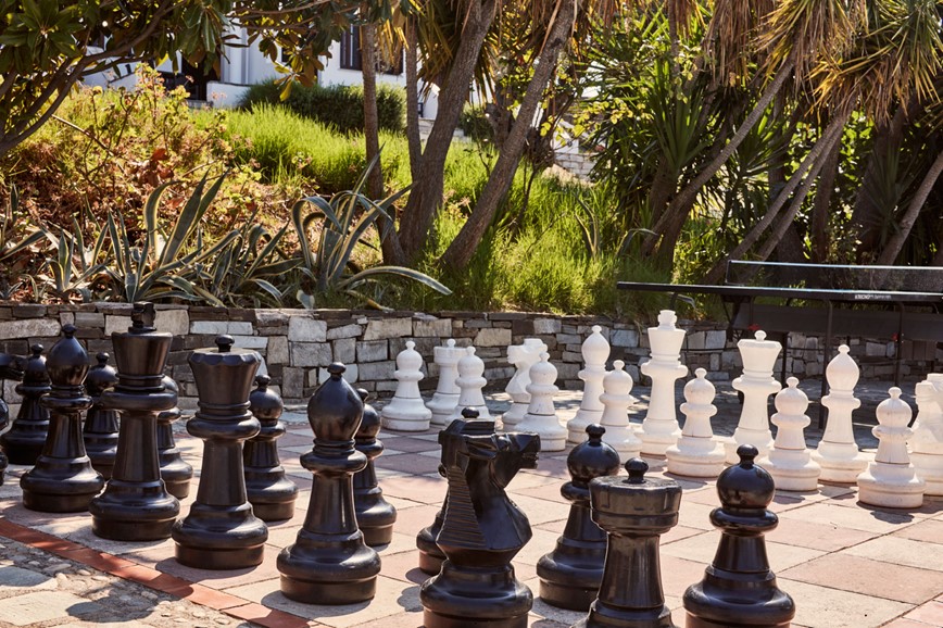 43-Řecko-Thesalie-Chorto Pelion-Leda Village Resort-šachy