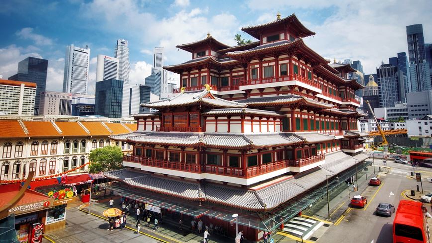 5-Poznávací zájezd-Malajsie, Singapur-Singapore-Buddha Tooth Relic Temple
